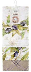 Dekorstudio Sada 3-dielných kuchynských utierok OLIVE 50 x 70 cm