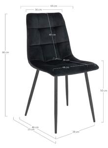 Jedálenská stolička MADDILFORT čierna