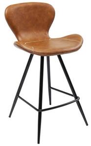 Rusty barová stolička hnedá ekokoža