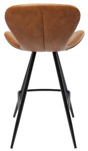 Rusty barová stolička hnedá ekokoža
