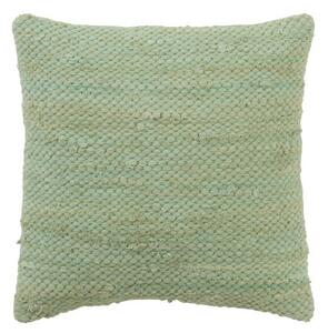 Zelený háčkovaný vankúš z bavlny Crocheted - 45 * 45 cm