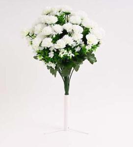 Kytica chryzantéma 44 cm biela 371370