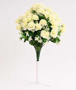 Kytica chryzantéma 44 cm krémová 371369