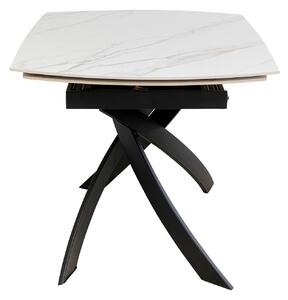 Twist Onyx rozkladací stôl sivý 120(30x30)x90 cm