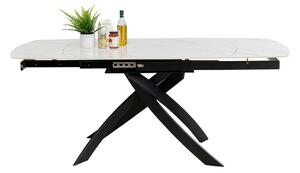 Twist Onyx rozkladací stôl sivý 120(30x30)x90 cm