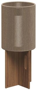 Gloster Vonkajšia lampa solárna/LED Ambient Compass veľ. L, Gloster, 29x69 cm, teak/umelý ratan Umber (tmavý), vrátane diaľkového ovládania