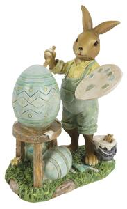 Veľkonočné dekorácie králika maliara - 11 * 7 * 15 cm