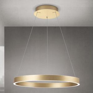 Orion - LED stmievateľný závesný luster na lanku KOLK, LED 60 W, 230 V, 2700/3000/4000 K, priemer 60 cm, zlatá