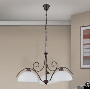 Orion - Luster na reťazi RULA 3xE27/40W/230V pr. 70 cm biela/bronz