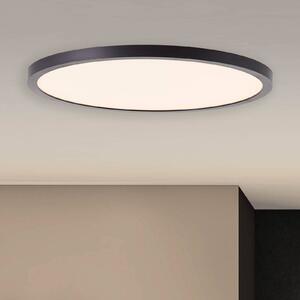 Stropné svietidlo Tuco LED, stmievateľné, čierne, plast, Ø 30 cm