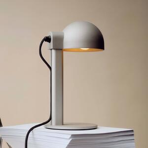 HAY Stolová lampa Posto, strieborná/sivá, výška 28 cm, E14, hliník, Hliník / sivá / zinok, Obývacia izba / jedáleň, Hliník, Dizajn, Stojacie svietidlo