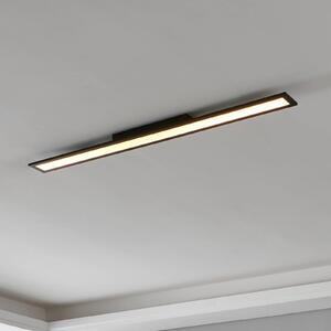 EGLO connect Salobrena-Z LED stropné svietidlo, 120x10cm, čierna, Čierna, Obývacia izba / jedáleň, Hliník, Moderný, Stropné svetlo