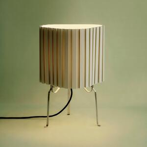 HAY Stolová lampa Canelé, zelená, výška 37 cm, E14, textil, Zelená, Obývacia izba / jedáleň, Textil / látka / hodváb, Dizajn, Stojacie svietidlo