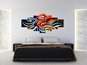 Abstraktné umenie - obraz (Obraz 210x100cm)