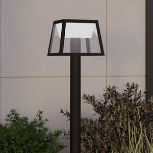 Solárne LED osvetlenie chodníkov Altilia, výška 106 cm, čierne, senzor, Čierna, Plast, Moderný, Osvetlenie príjazdovej cesty