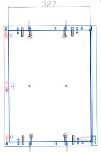 Kuchynka NIKA s drezom a batériou 1481 x 600 x 2000 mm, dub prírodný, pravé