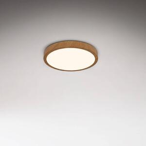LED stropné svietidlo Runa Wood wood look 3 000 K Ø28cm