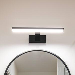 EGLO LED nástenné svietidlo Pandella 1, dĺžka 40 cm, čierna farba, hliník, Čierna, Kúpeľňa, Hliník, Moderný, Nástenné svietidlo
