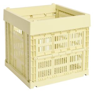 Úložný box Colour Crate, Cube, Light Yellow – HAY