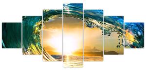 Vlna - moderný obraz (Obraz 210x100cm)