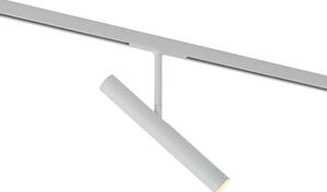 Moderný biely reflektor pre 1-fázový koľajnicový systém - Slimline Avery