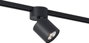 Moderný čierny reflektor pre 1-fázový koľajnicový systém GU10 70mm - Iconic Roto