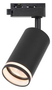Bodové svietidlo pre 1-fázový lištový systém PIPE 1xGU10/10W/230V čierne