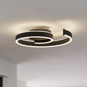 EGLO connect Smart stropné LED svetlo Andabaia-Z, čierne, Čierna, Obývacia izba / jedáleň, Hliník, Moderný, Závesné svietidlo
