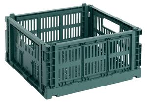 Úložný box Colour Crate, Medium Square, Dark Green – HAY