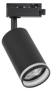 Bodové svietidlo pre 1-fázový lištový systém PIPE 1xGU10/10W/230V čierne