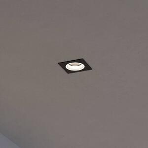 EGLO connect inteligentné LED svietidlo Carosso-Z, 9 x cm, čierne, Čierna, Obývacia izba / jedáleň, Hliník, Moderný, Zapustené stropné svietidlo