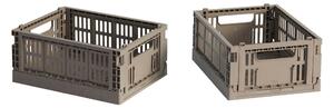 Úložné boxy Colour Crate, Mini, 2 kusy, Warm Grey – HAY