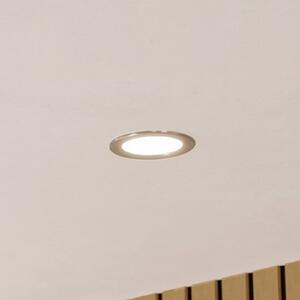 EGLO connect Smart zapustené LED svietidlo Fueva 6-Z, sivá, Ø 12cm, Hliník / sivá / zinok, Obývacia izba / jedáleň, Plast, Moderný, Zapustené stropné svietidlo