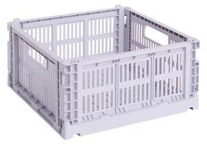 Úložný box Colour Crate, stredná štvorcová, levanduľová – HAY
