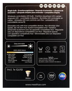 LED Stmievateľná žiarovka Philips Hue WHITE AMBIANCE 1xGU10/4,3W/230V 2200-6500K