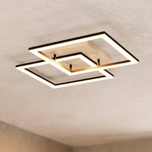 EGLO connect Smart stropné LED svetlo Lomaltas-Z, 77 cm, 4400 lm, Čierna, Obývacia izba / jedáleň, kov, Moderný, Stropné svetlo