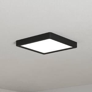 EGLO connect Smart LED svietidlo Fueva 6-Z, čierne, 22 cm, Čierna, Obývacia izba / jedáleň, Plast, Moderný, Stropné svetlo