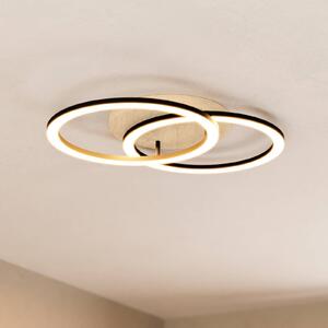 EGLO connect Smart stropné LED svetlo Lomaltas-Z, 58 cm, 4400 lm, Čierna, Obývacia izba / jedáleň, kov, Moderný, Stropné svetlo
