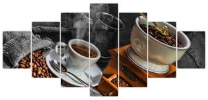 Zátišie s kávou - obraz (Obraz 210x100cm)