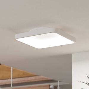 EGLO connect Smart-LED stropné svietidlo Loretello-Z, hranaté, biele, Biela / opálová, Obývacia izba / jedáleň, kov, Moderný, Stropné svetlo