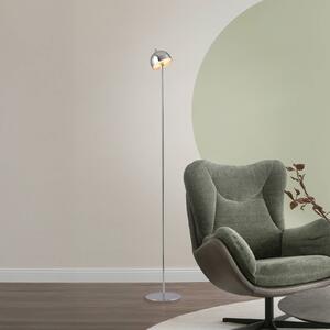 Schöner Wohnen LED stojacia lampa na batériu Bellis, chróm, IP54, 3 000 K, Chrómová / strieborná, Obývacia izba / jedáleň, kov, Škandinávsky, Stojaca lampa