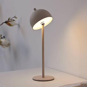 Schöner Wohnen LED stolová lampa na batérie Bellies, Sandbrise, IP54, Krémová / jantárovo žltá, Obývacia izba / jedáleň, kov, Škandinávsky, Stojacie svietidlo