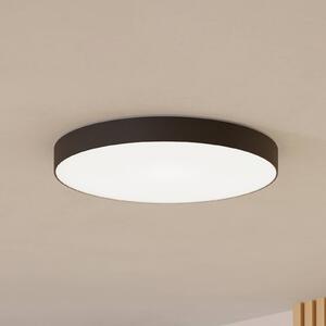 EGLO connect Smart stropné LED svetlo Gallizzi-Z, čierne, Ø69cm, Čierna, Obývacia izba / jedáleň, Plast, Moderný, Závesné svietidlo