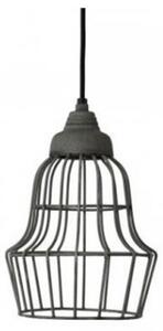 Šedé kovové stropné svetlo Birk - Ø 17 * 27 cm - Light & Living