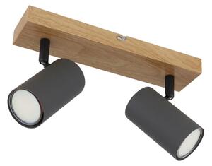 Globo 57911-2G - Bodové svietidlo ROBBY 2xGU10/35W/230V šedá/hnedá