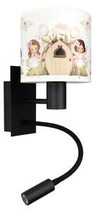 Brilagi - LED Flex. lampa BOBO 1xE27/25W/230V + LED/3W čierna/biela/ružová/víly
