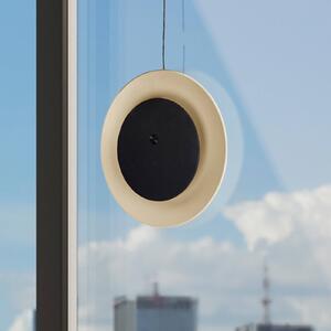 Stolová LED lampa Solan, čierna/béžová, solárna, IP54, Čierna, Obývacia izba / jedáleň, kov, Moderný