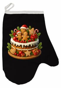 Vianočná kuchynská rukavica Cake EMI, červená
