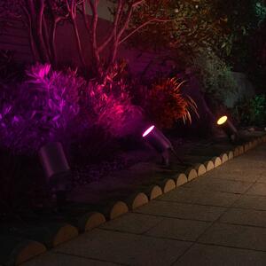 Hama Smart LED zemný reflektor, čierny WLAN, IP65 RGBW stmievateľné, Čierna, Plast, Moderný, Vonkajše bodové svietidlo / bodateľné do zeme