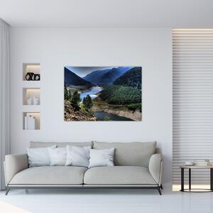 Obraz rieky medzi horami (Obraz 60x40cm)